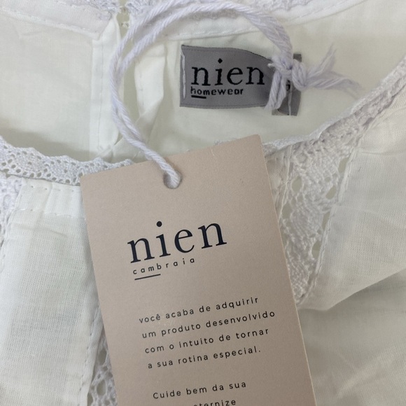 Cotton Night Gown Loungewear Cottage core White Made in Brazil  M/L? - Picture 11 of 13